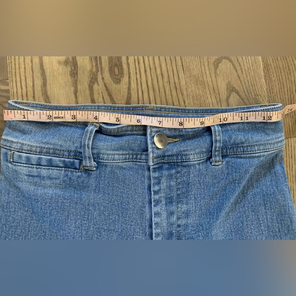 Fitted wide leg jeans pale blue - Picture 4 of 12